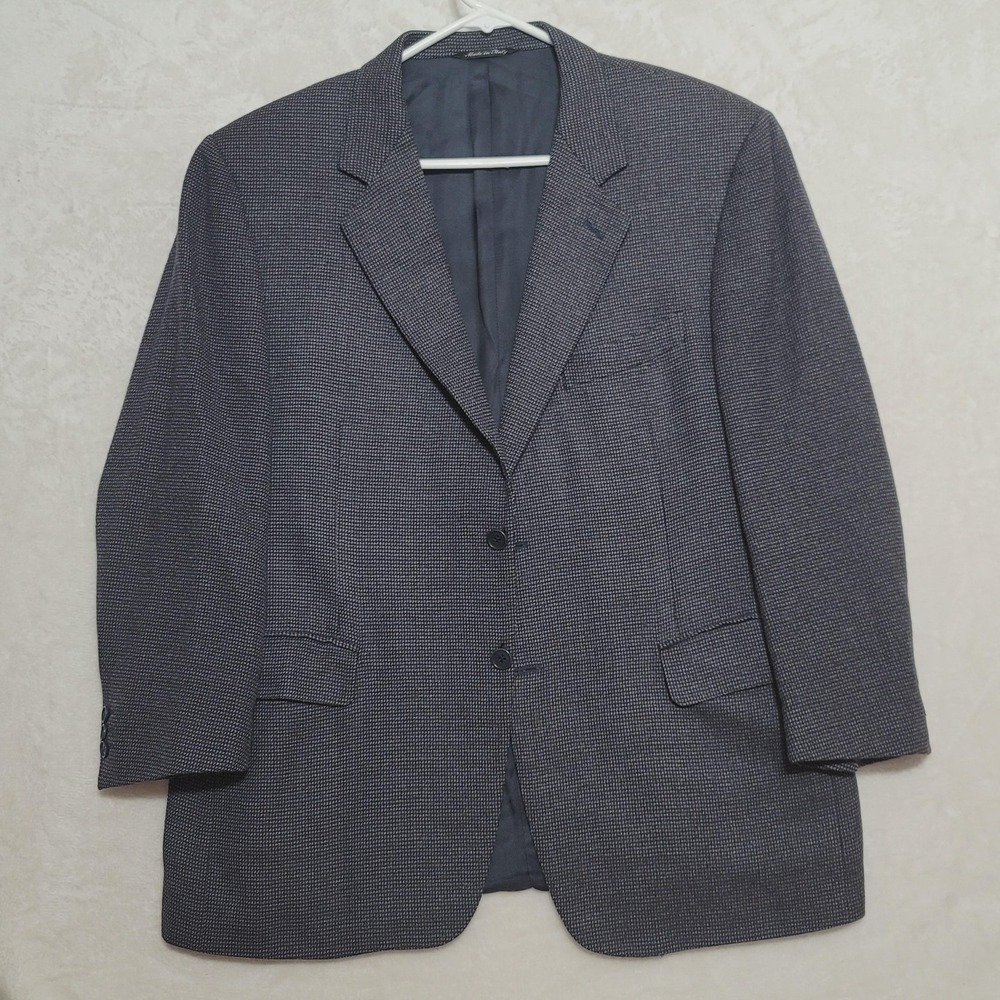 Canali Blazer Mens 46 Gray Wool Made in Italy Sport Coat Jacket Classic‎ Lined